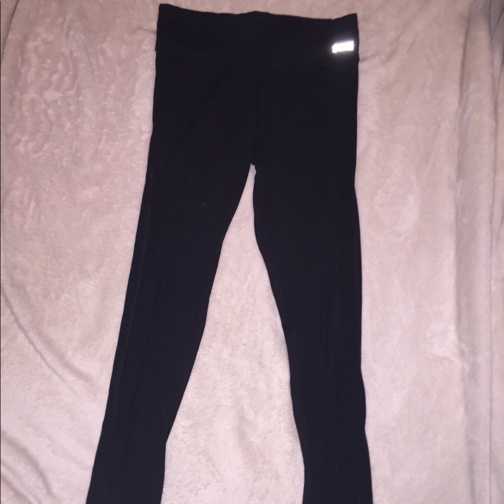 Black pink yoga pant leggings